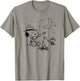 Peanuts - Snoopy and Woodstore Camping with Smores T-Shirt - T-Shirt | Sand