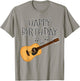 Acoustic Guitar Happy Birthday Guitarist Songwriter Musician T-Shirt - T-Shirt | Sand