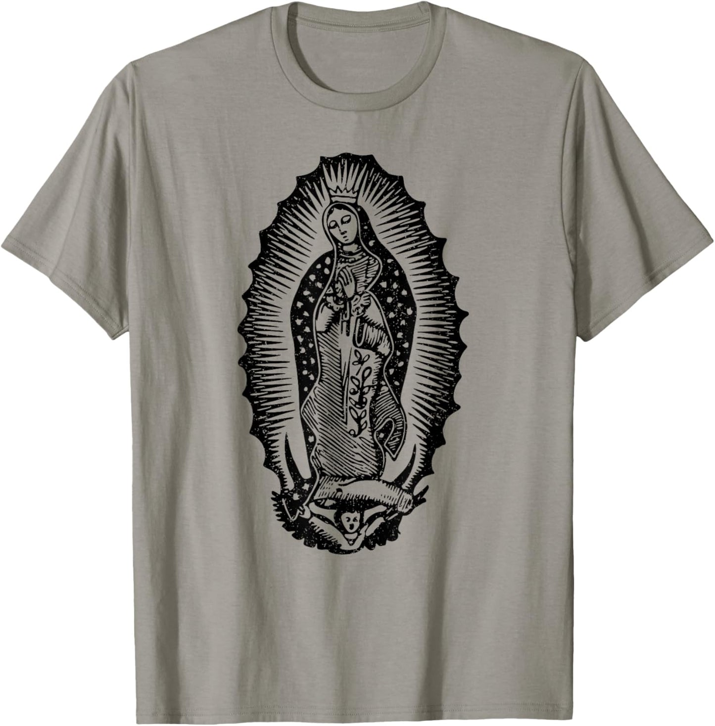Our Lady of Guadalupe Virgin Mary Mother of Jesus T-Shirt - T-Shirt | Sand