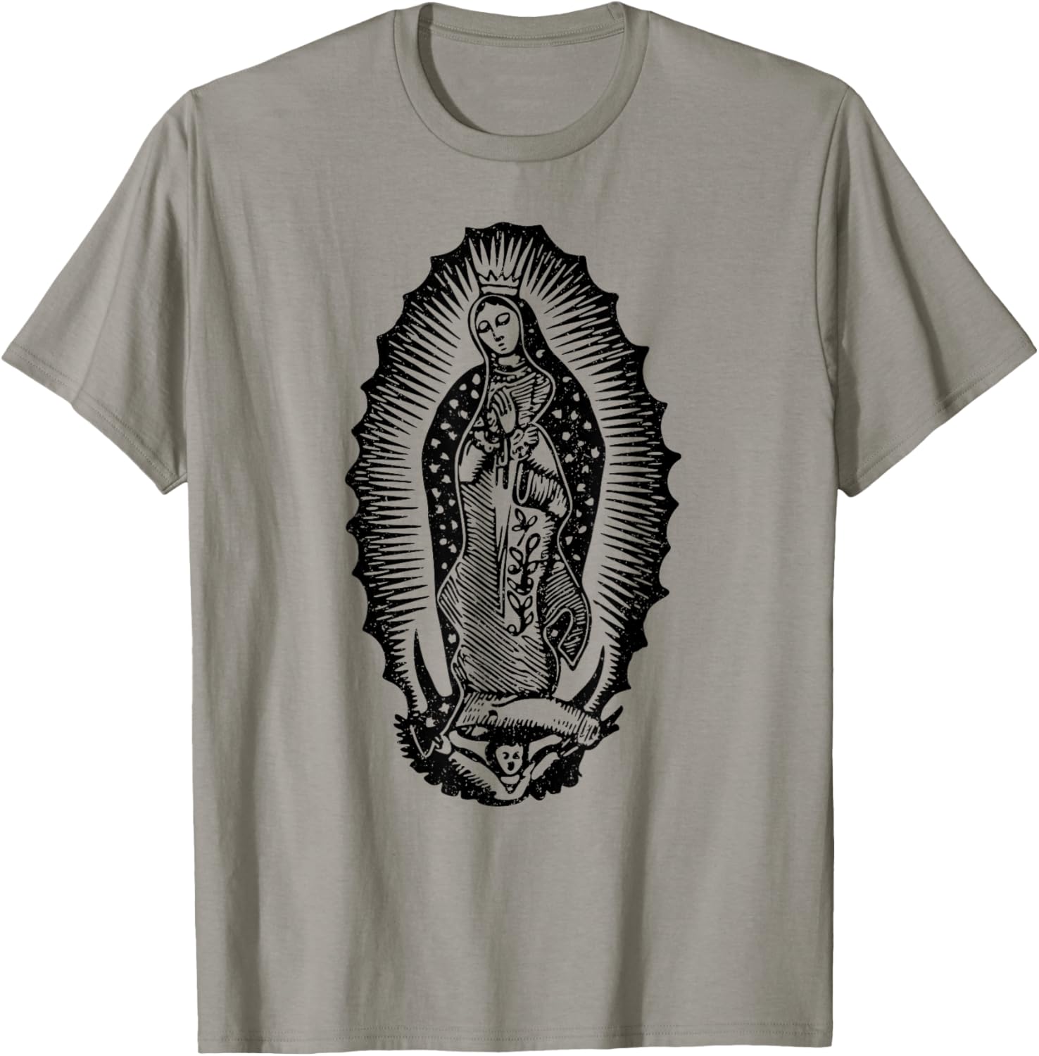 Our Lady of Guadalupe Virgin Mary Mother of Jesus T-Shirt - T-Shirt | Sand
