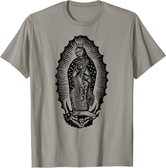 Our Lady of Guadalupe Virgin Mary Mother of Jesus T-Shirt - T-Shirt | Sand