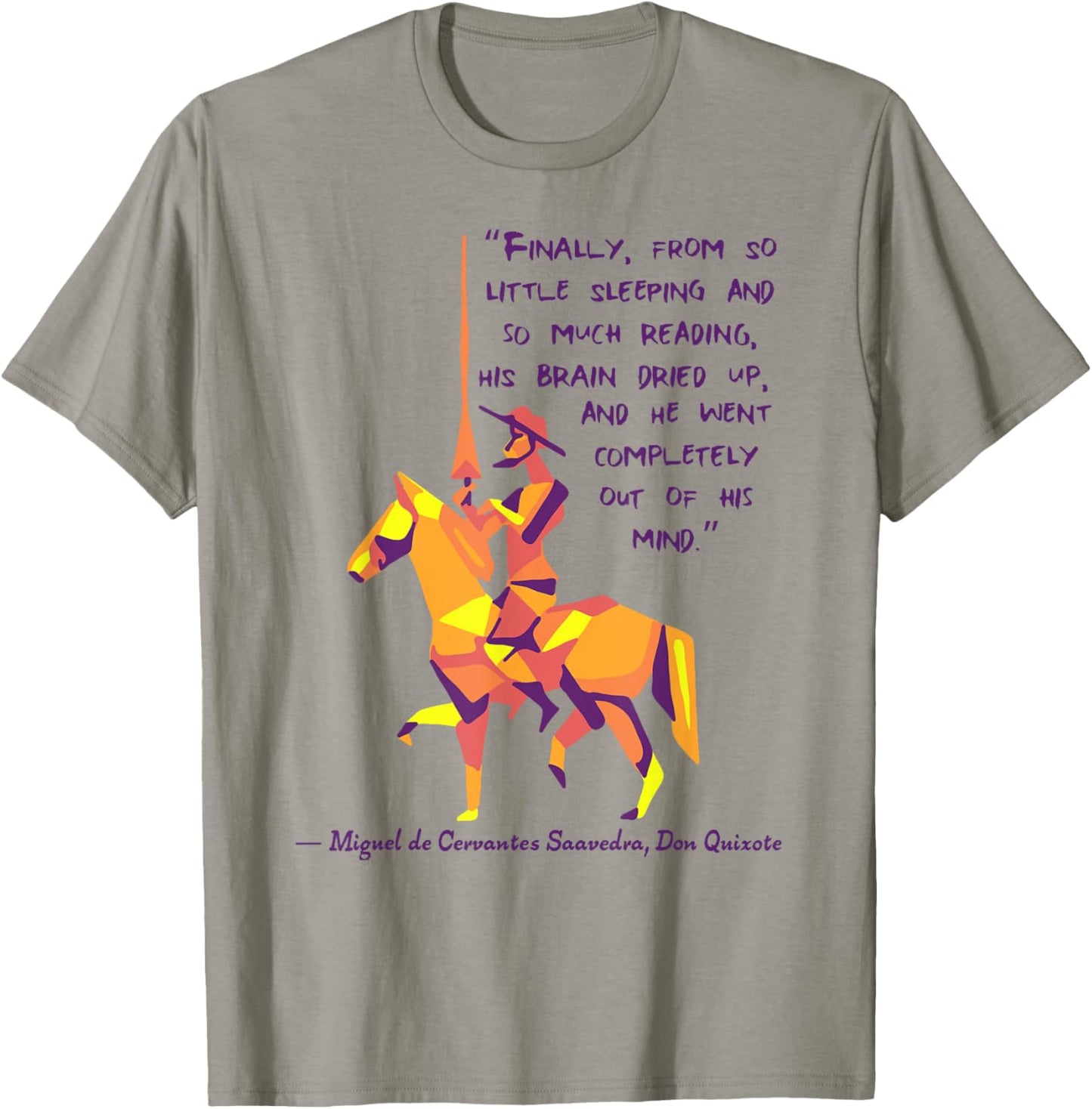 Don Quixote Quote T-Shirt - T-Shirt | Sand