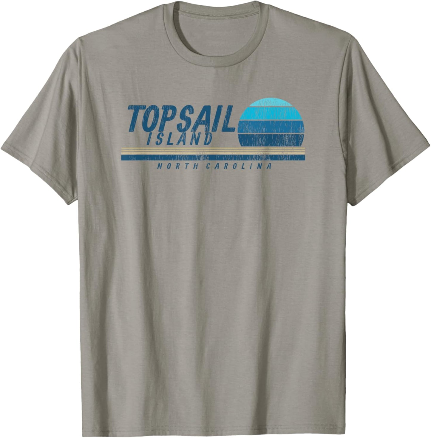 Topsail Island, NC Summertime Vacationing 80s T-Shirt - T-Shirt | Sand