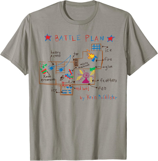 Funny Battle Plan Christmas Home Kids Hand Dawn Costumes T-Shirt - T-Shirt | Sand