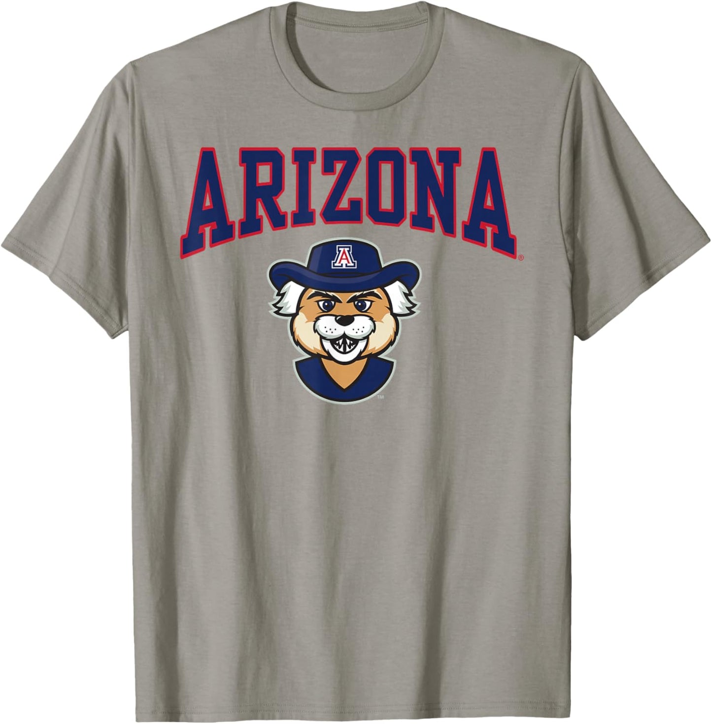 Arizona Wildcats Wilbur Mascot White Officially Licensed T-Shirt - T-Shirt | Sand