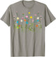 Vom Garten inspiriertes mit Blumendruck, Wildblume, Sommerblüte T-Shirt - T-Shirt | Sand