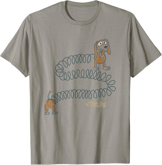 Disney Pixar Toy Story Slinky Dog Vintage Logo T-Shirt - T-Shirt | Sand