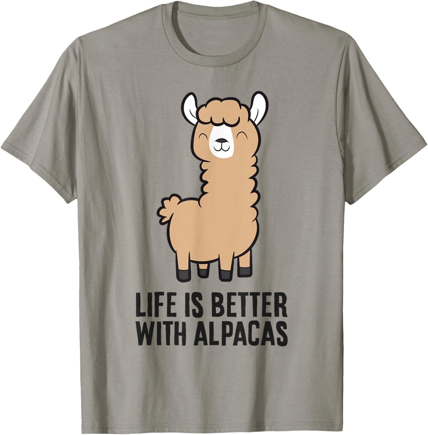 Life Is Better With Alpacas T-Shirt - T-Shirt | Sand