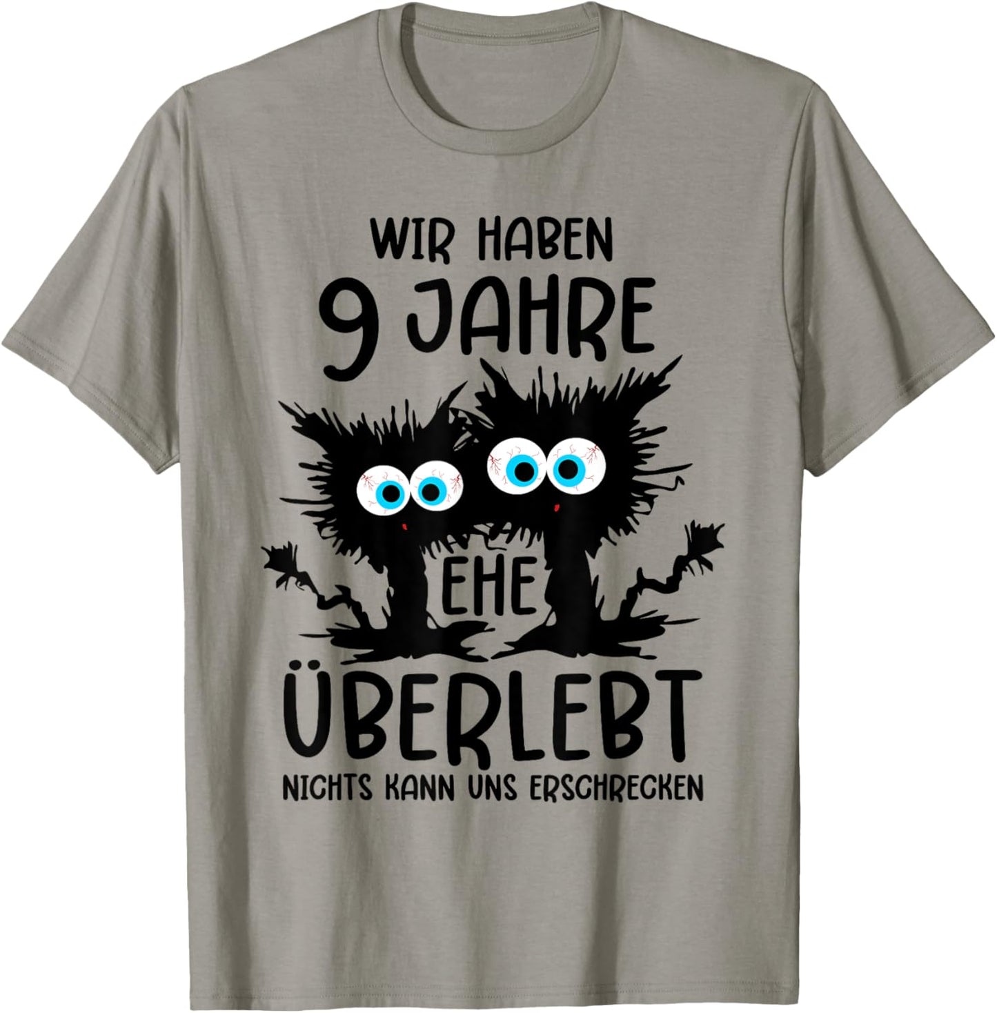 9 Jahre Verheiratet Keramikhochzeit Ehemann 9. Hochzeitstag T-Shirt - T-Shirt | Sand