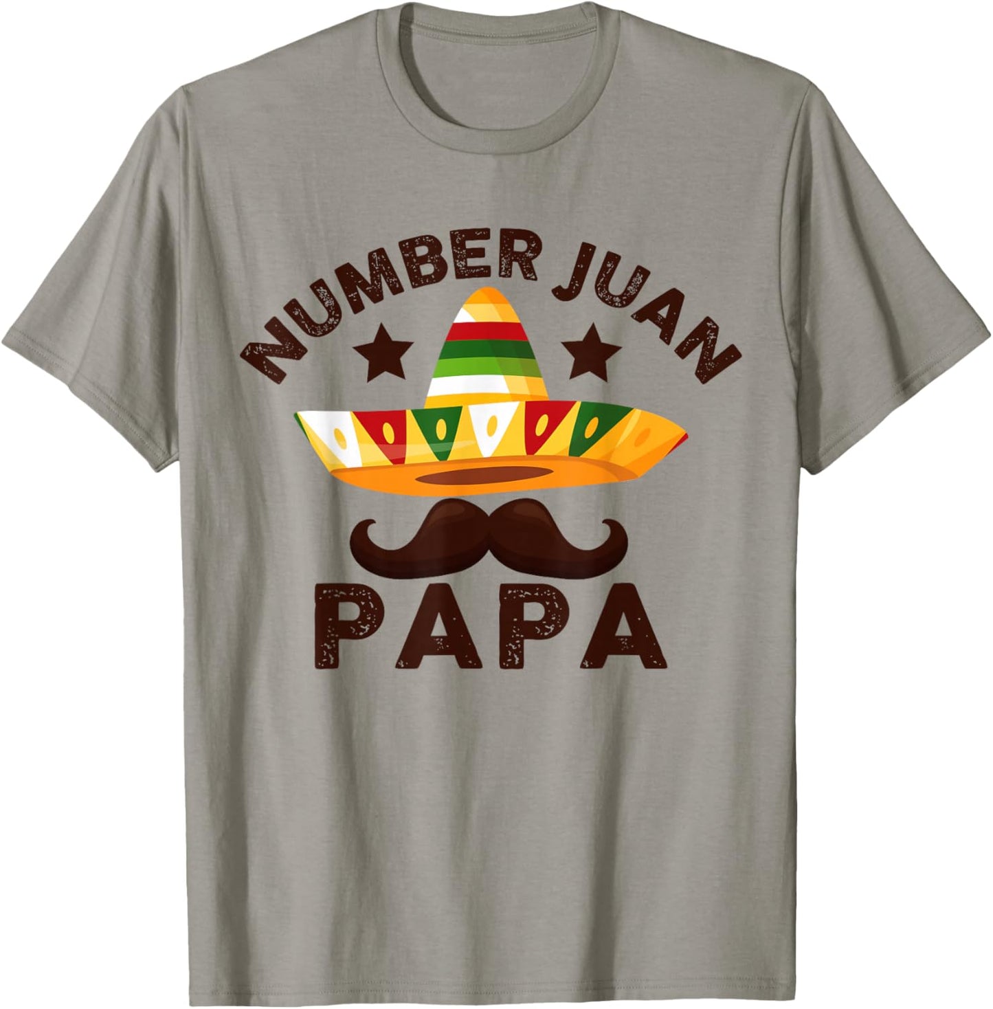 Number One Juan Papa Father's Day Mexican Dad Funny Padre T-Shirt - T-Shirt | Sand