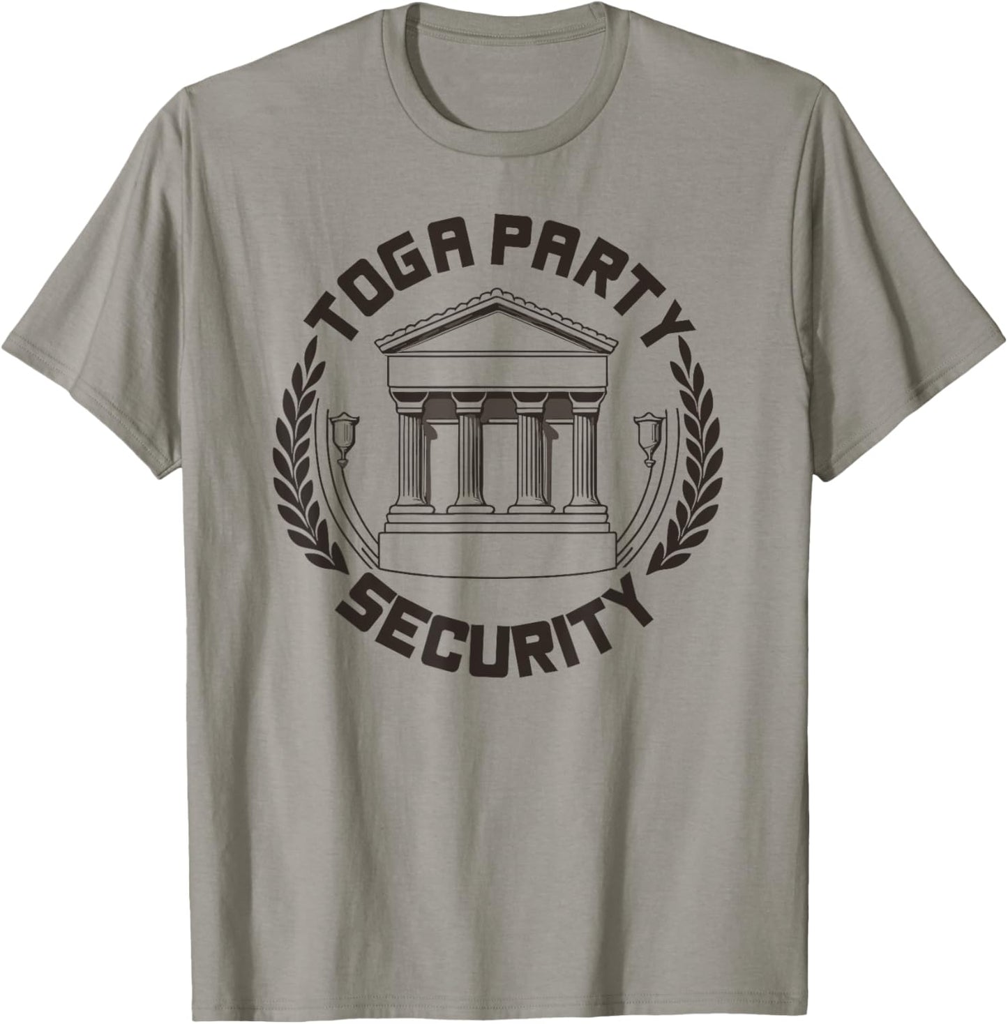 Toga Party Security Guard Greek Celebration College Frat Boy T-Shirt - T-Shirt | Sand