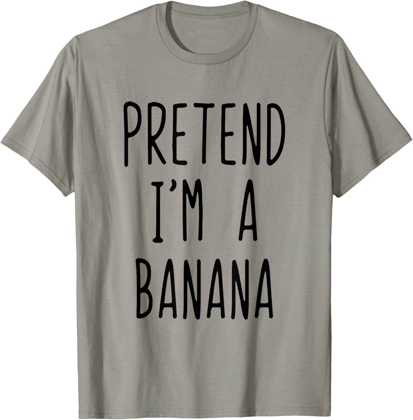 Pretend I'm Banana Costume Halloween Funny Lazy Adult Kids T-Shirt - T-Shirt | Sand