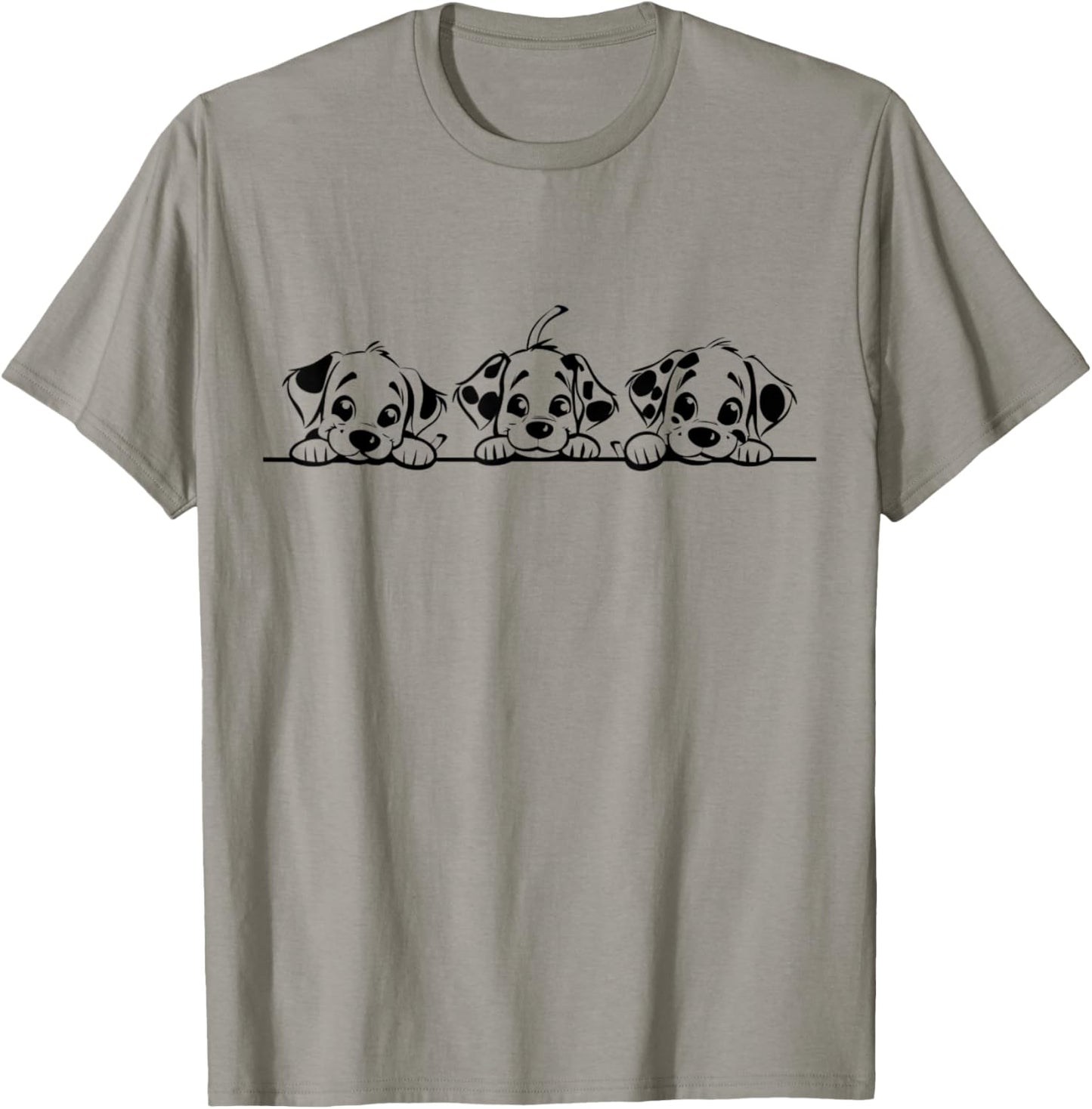 3 Cute Dalmatian Dogs Puppy Pet Animal Men Women Funny Dog T-Shirt - T-Shirt | Sand