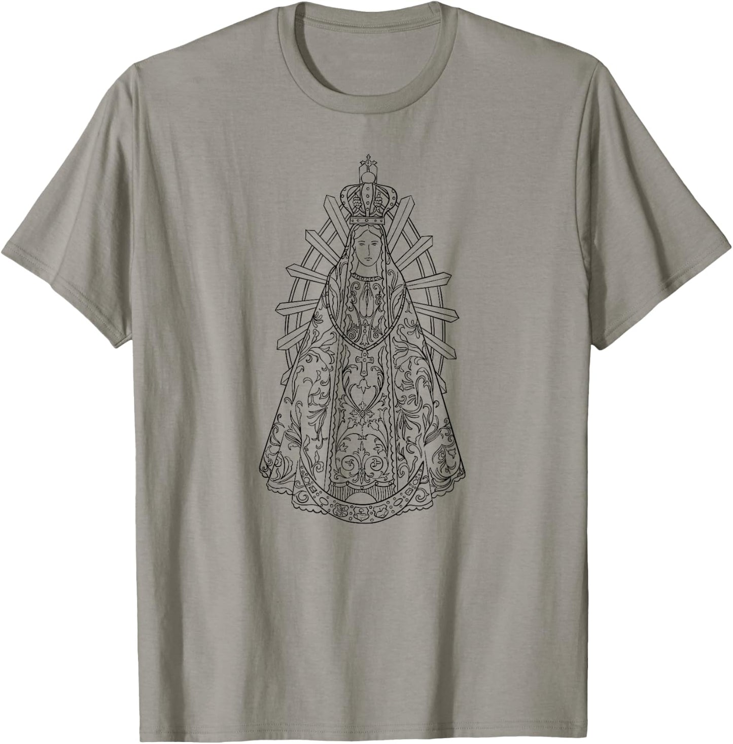 Lady of Lujan - Lady of Lujan - Virgen de Lujan T-Shirt - T-Shirt | Sand