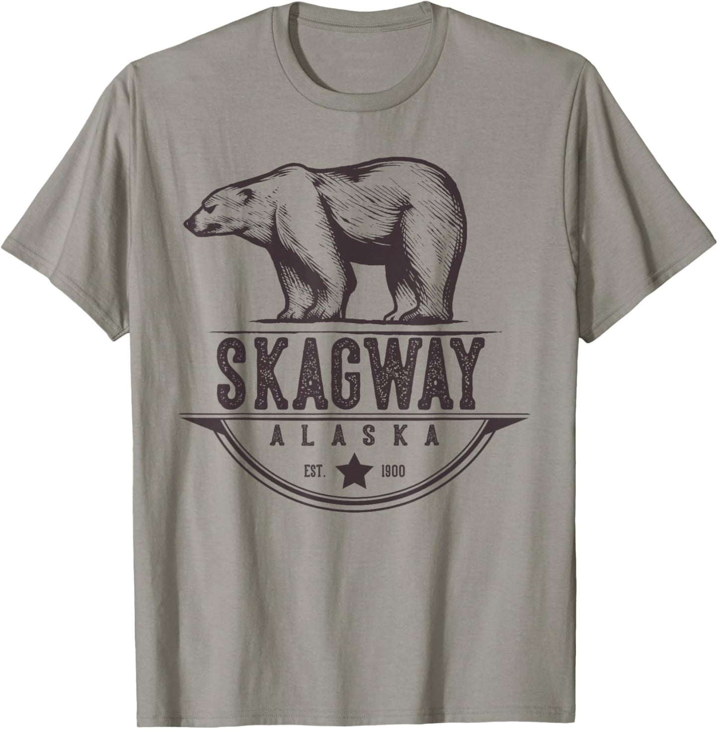 Skagway Alaska Bear Vacation And Cruise Gift T-Shirt - T-Shirt | Sand