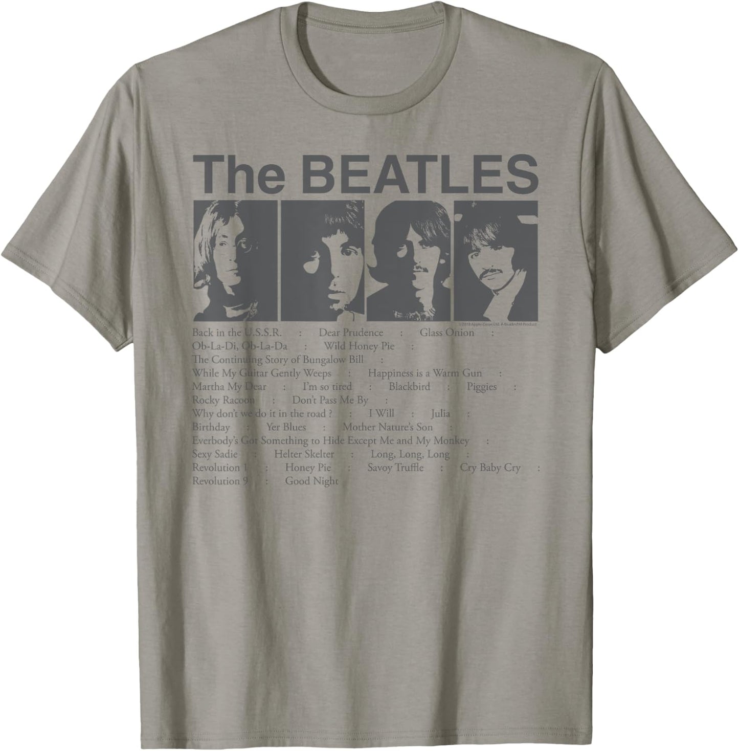 The Beatles - Song List T-Shirt - T-Shirt | Sand