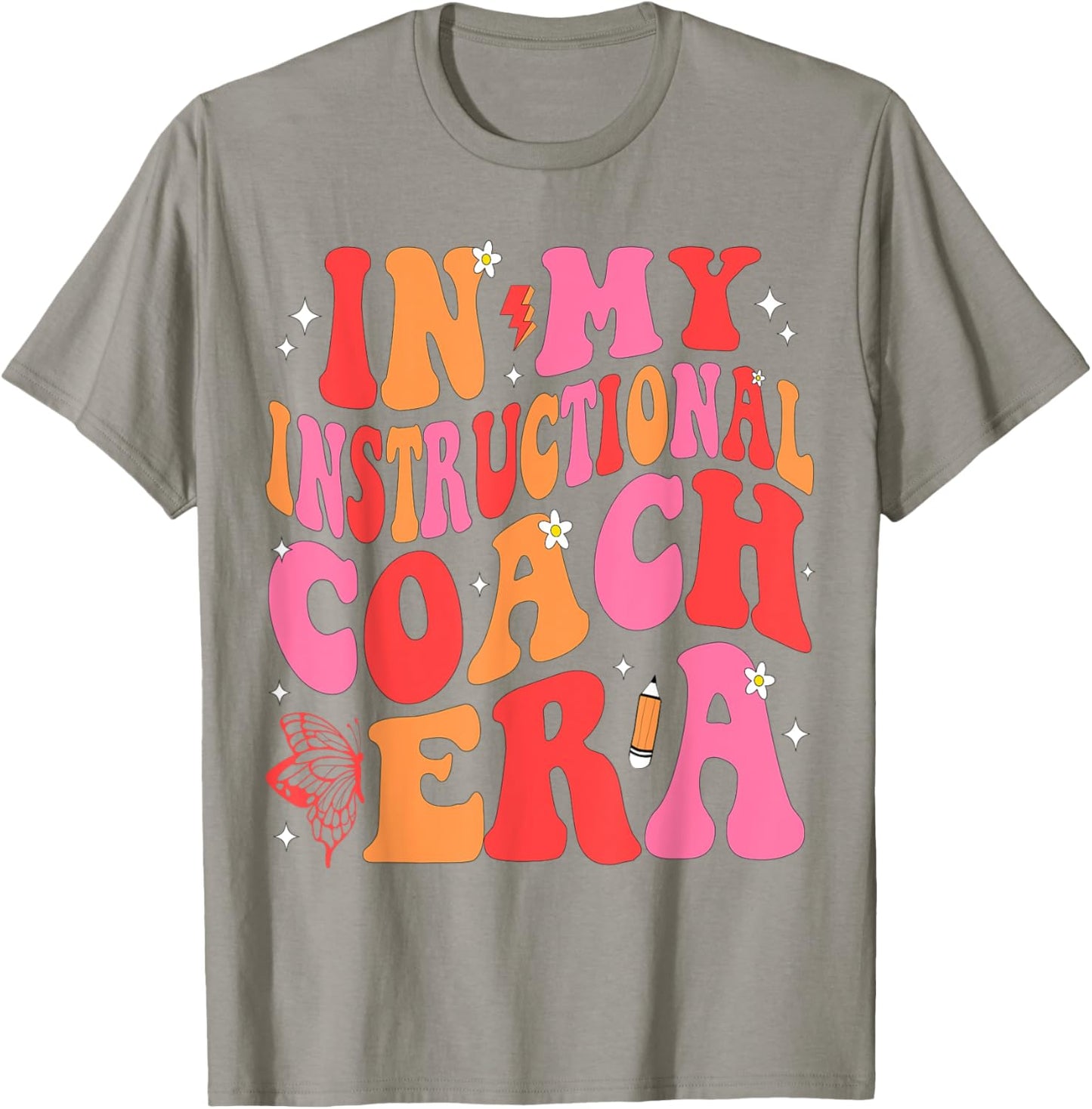 In My Instructional Coach Era Teacher Back To School T-Shirt - T-Shirt | Sand