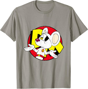 Danger Mouse Nonchalant Pose Distressed T-Shirt - T-Shirt | Sand