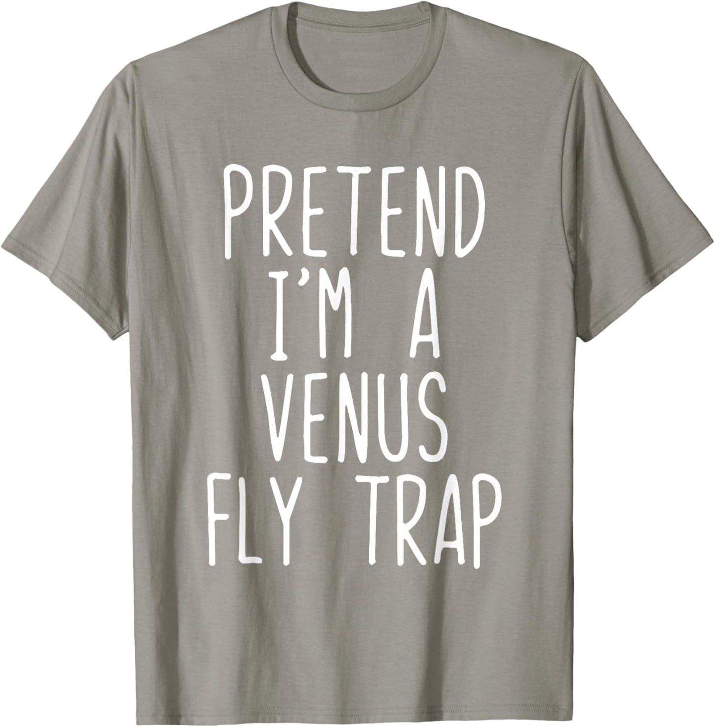 Pretend I'm A Venus Fly Trap Costume Halloween Lazy Kids T-Shirt - T-Shirt | Sand