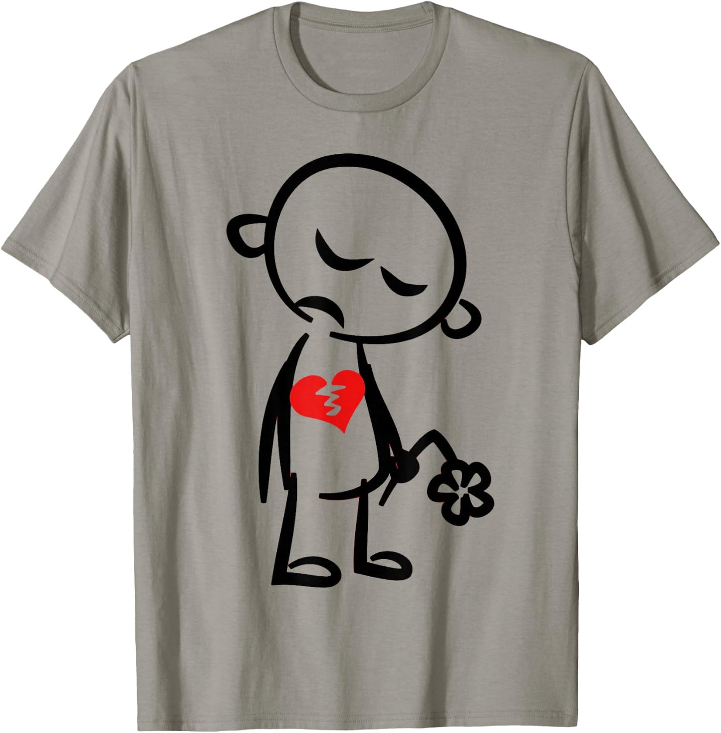 Broken Heart Valentine T-Shirt - T-Shirt | Sand