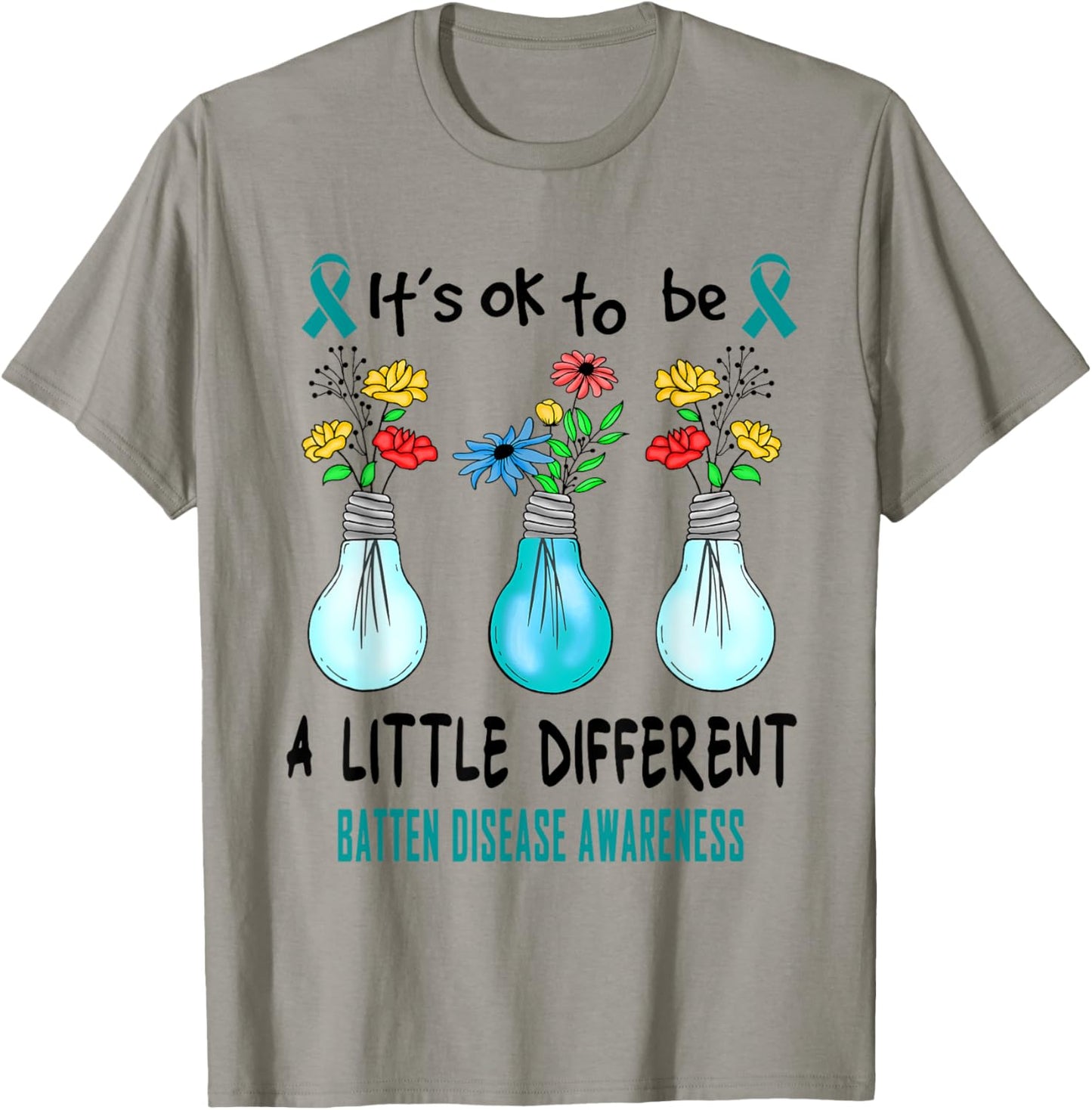 It's Ok To Be A Little Different Batten Disease Awareness T-Shirt - T-Shirt | Sand