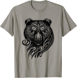 Bear Grizzly Nordic Indian Celtic Mythology Wild Animal Fan T-Shirt - T-Shirt | Sand