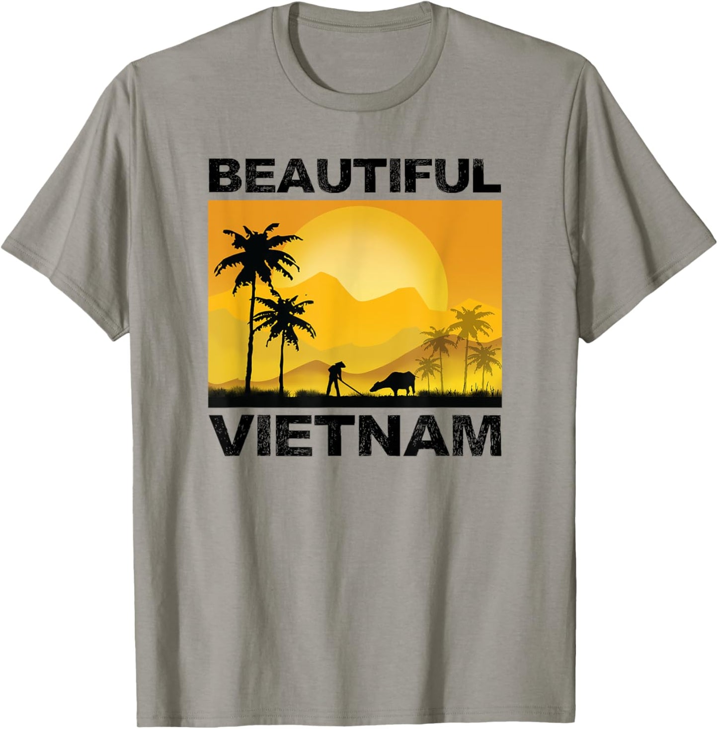 Vietnam Vietnamese Farmers Rice Fields Flag Viet Pride T-Shirt - T-Shirt | Sand