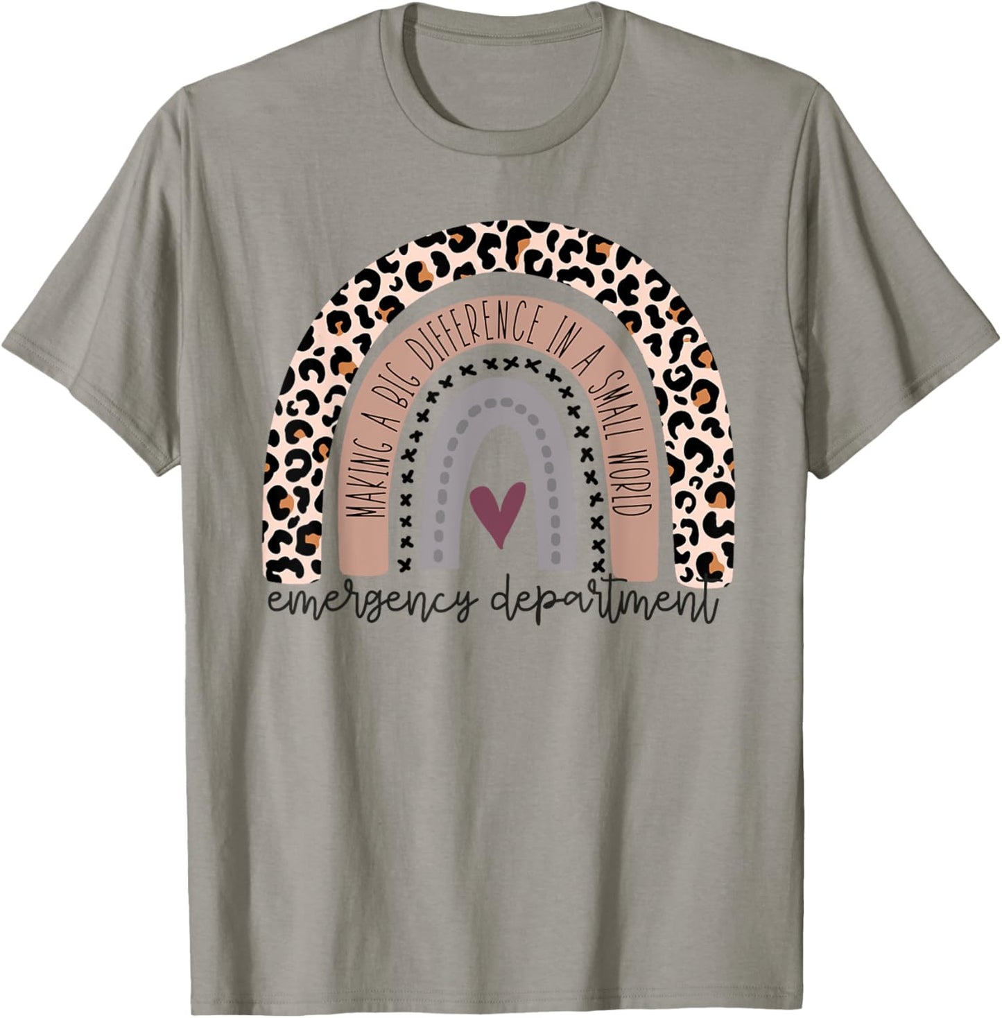 Emergency Department Emergency Room Healthcare rainbow T-Shirt - T-Shirt | Sand