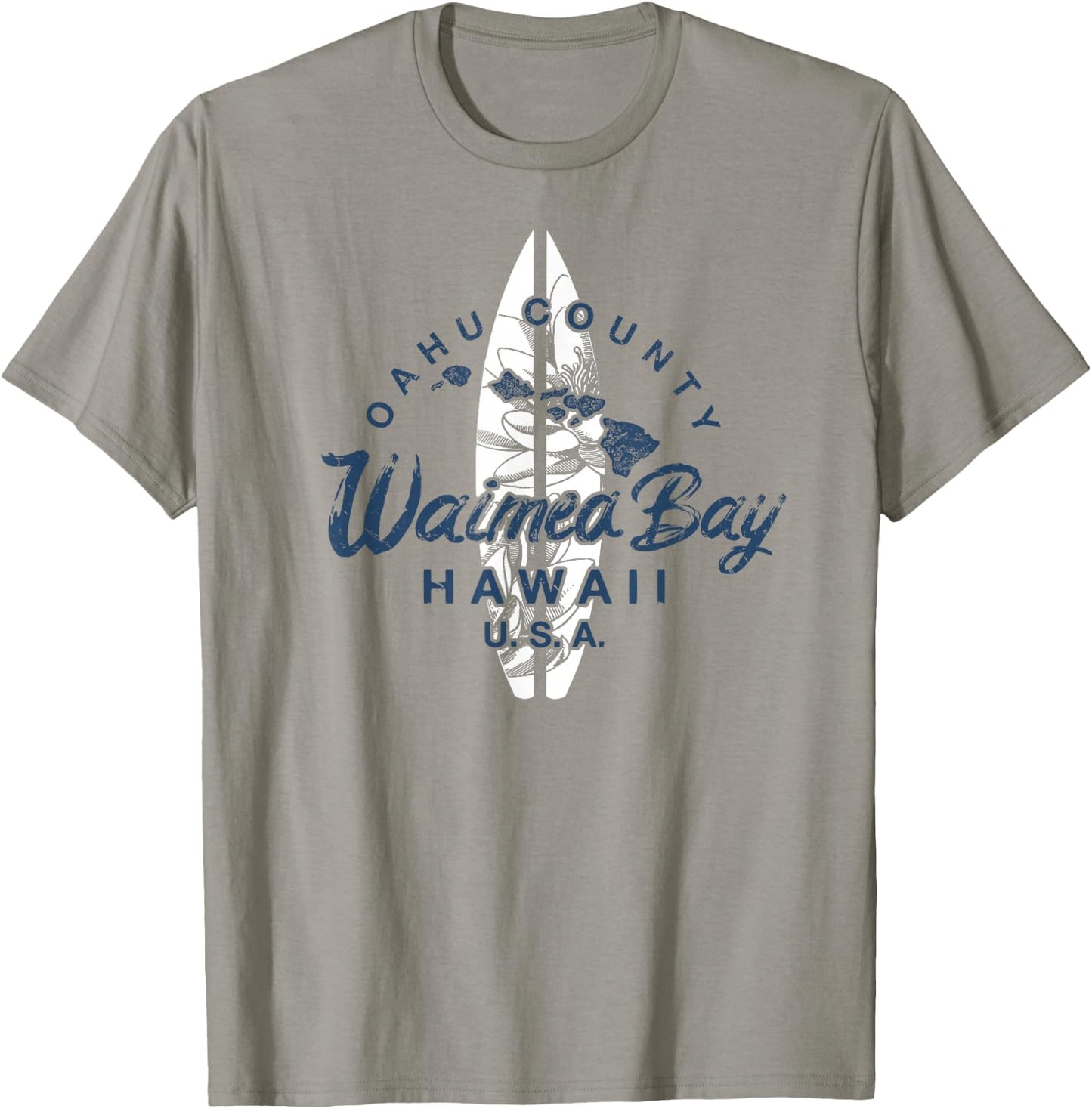 Waimea Bay Hawaii North Shore Oahu Hawaiian Surfing Vintage T-Shirt - T-Shirt | Sand