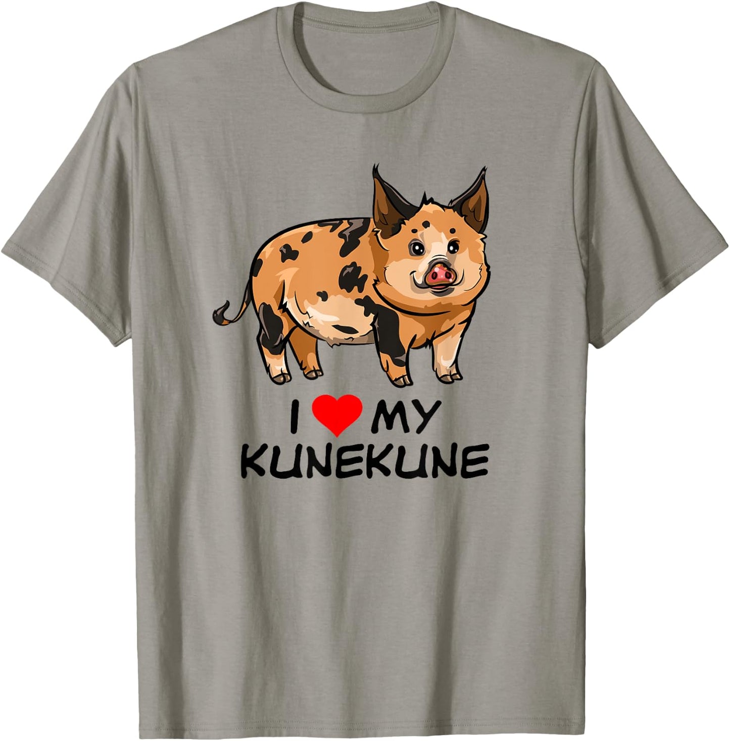 I Love My Kunekune Pig T-Shirt - T-Shirt | Sand