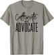 Funny Caffeinate and Advocate - Best Gift for SPED T-Shirt - T-Shirt | Sand