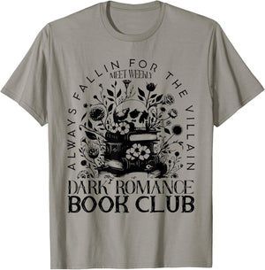 Dark Romance Book Club Bookish Smut Lover Flowers Book Lover T-Shirt - T-Shirt | Sand