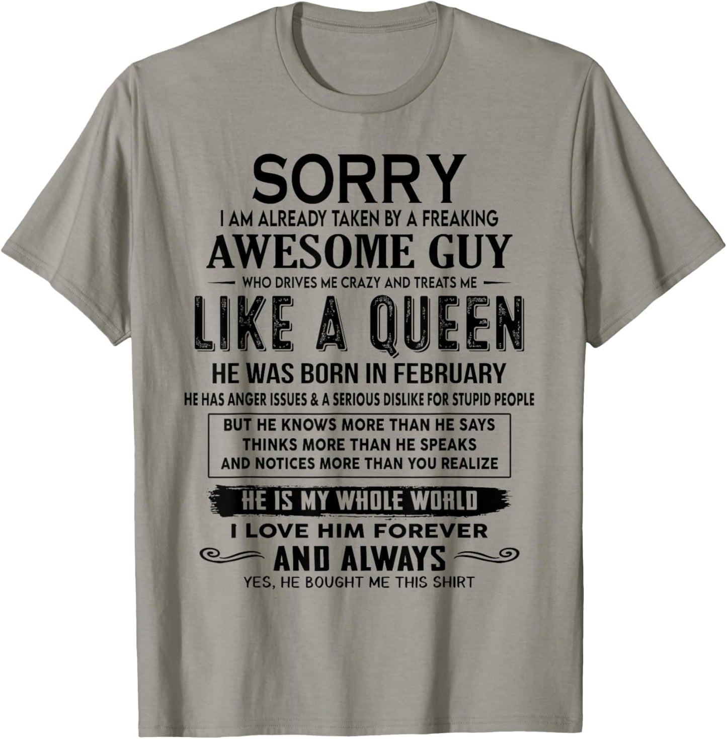 Sorry I Am Already Taken By A Freaking Awesome Guy Who Drive T-Shirt - T-Shirt | Sand