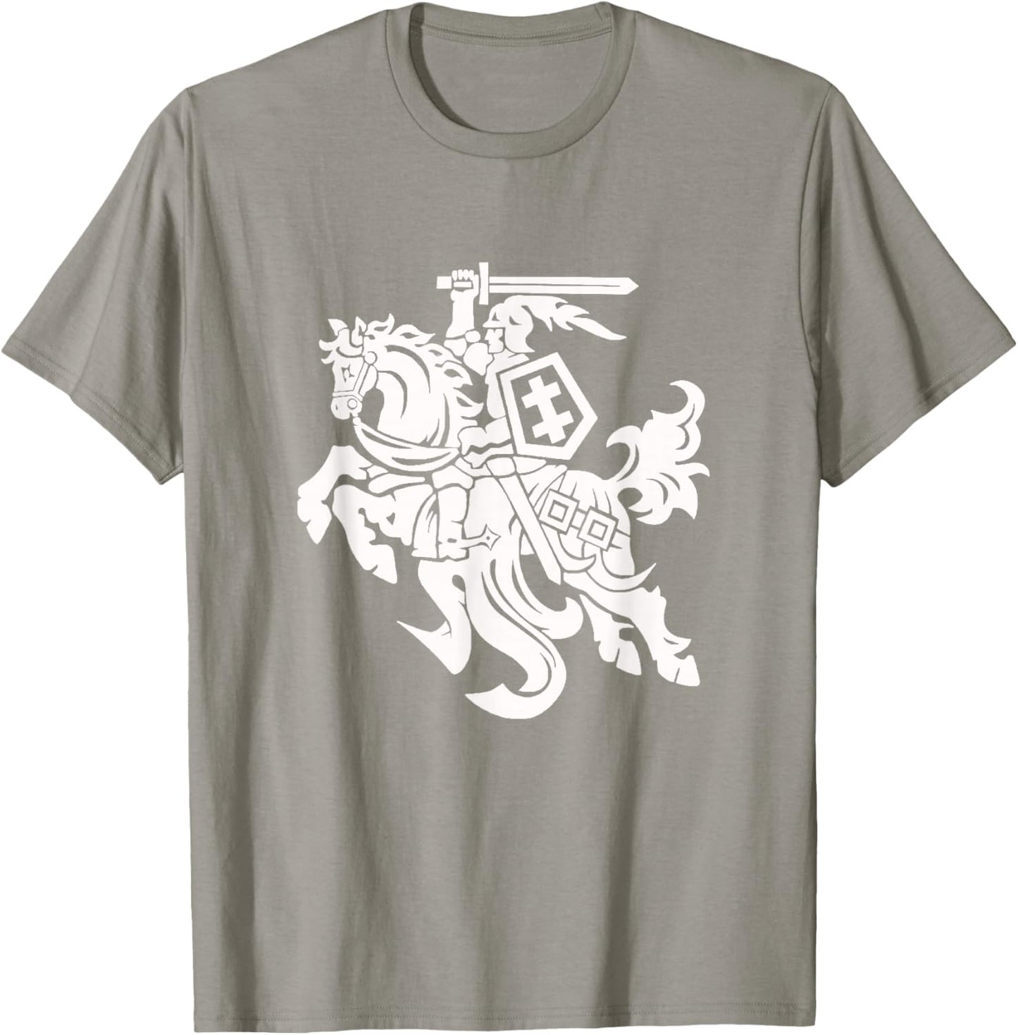 Lithuania Vytis National Flag Attribute Coat of Arms Lietuva T-Shirt - T-Shirt | Sand
