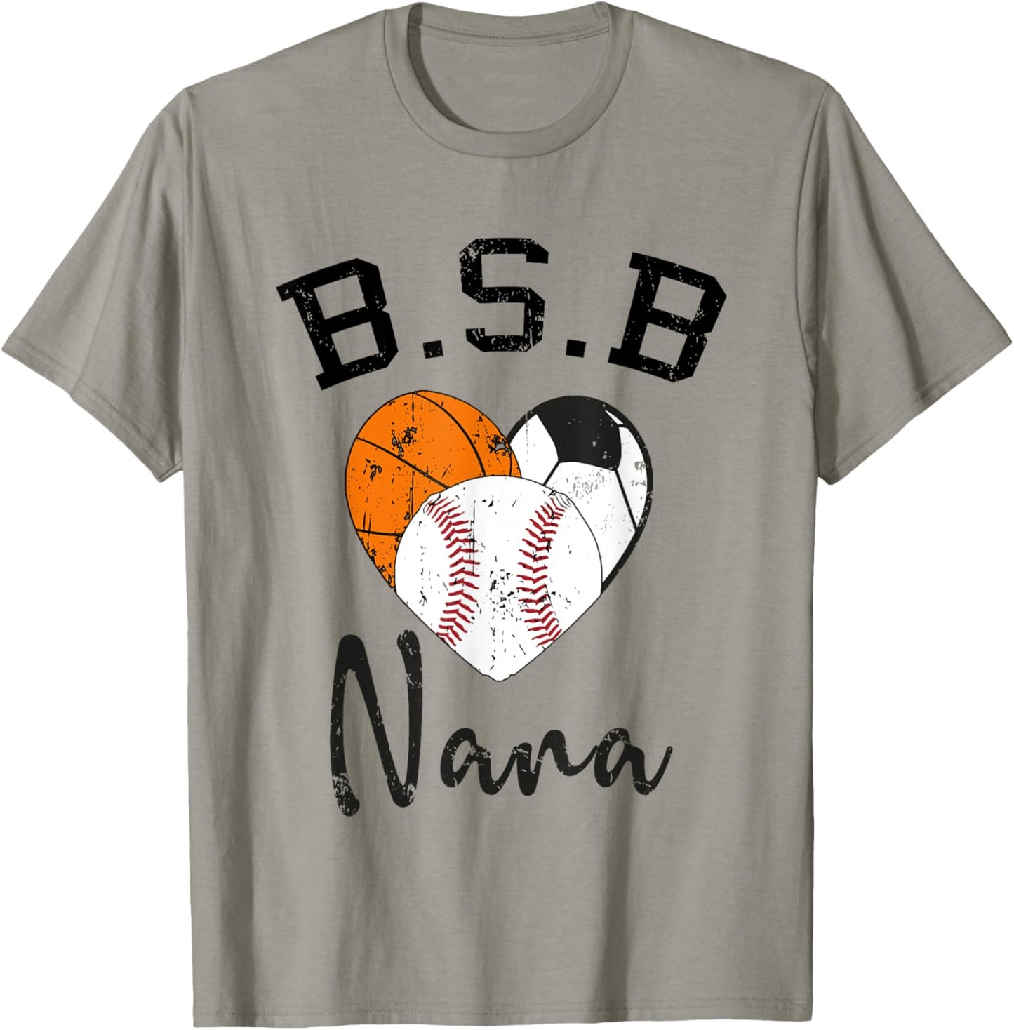Basketball Soccer Baseball Nana T-Shirt - T-Shirt | Sand