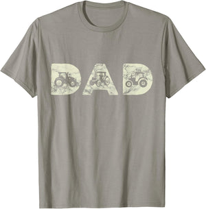 Tractor Dad Farming Father Farm Lover Farmer Daddy T-Shirt - T-Shirt | Sand