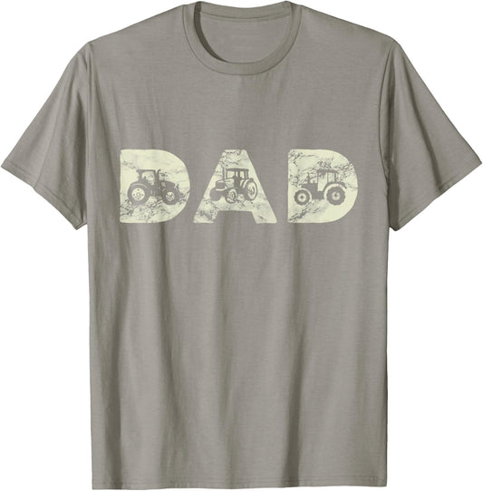 Tractor Dad Farming Father Farm Lover Farmer Daddy T-Shirt - T-Shirt | Sand