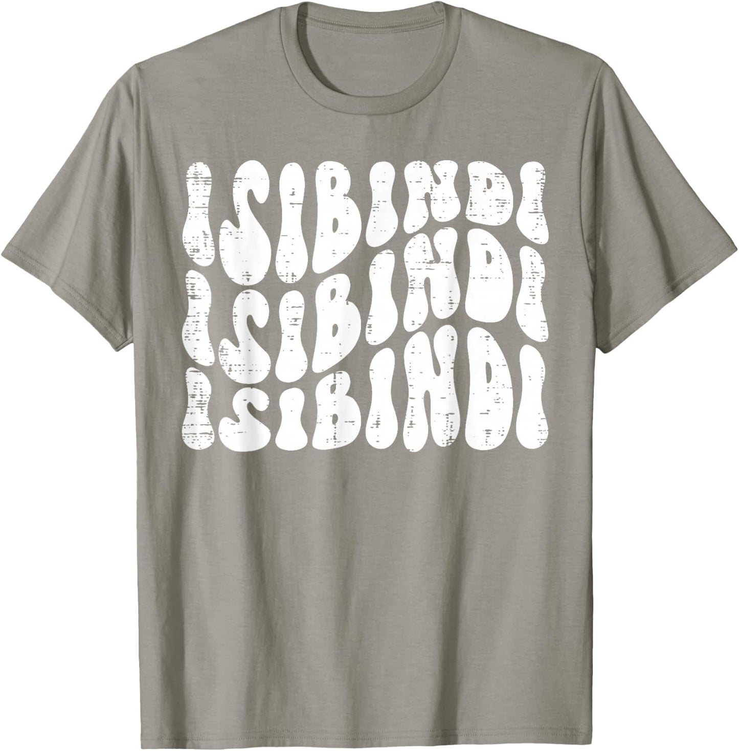 Isibindi - Groovy Wavy Style School Spirit Wear T-Shirt - T-Shirt | Sand