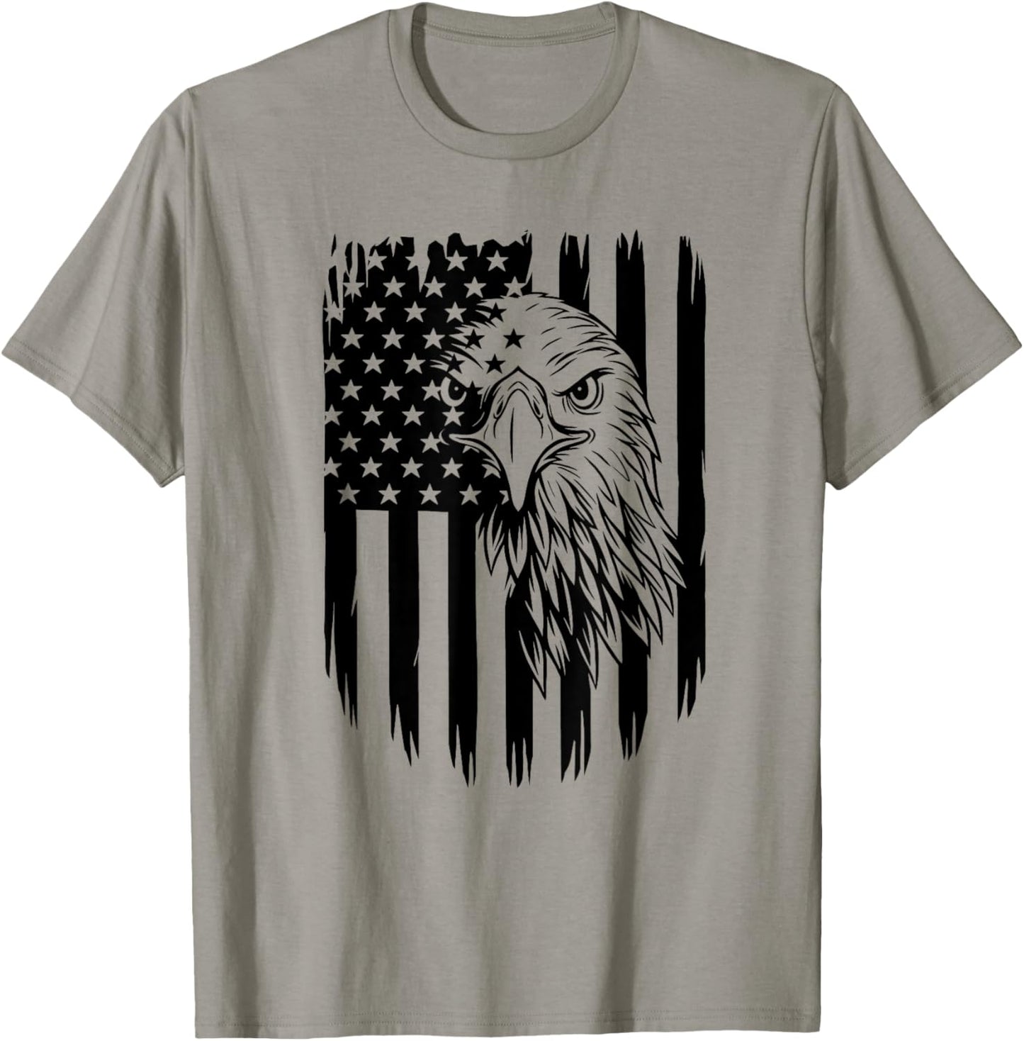 Bald Eagle 4th of July Christmas Gifts American USA Flag Kids Men T-Shirt - T-Shirt | Sand