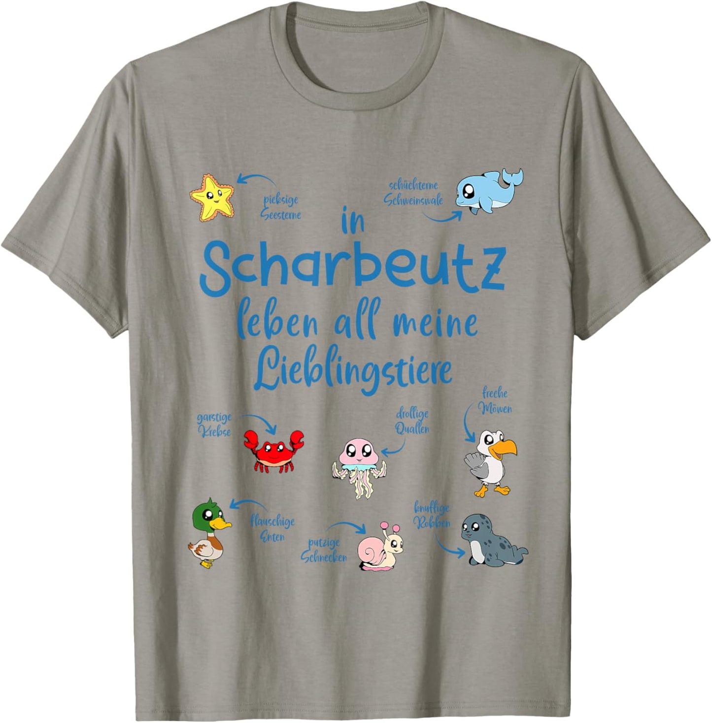 Meine Lieblingstiere in Scharbeutz T-Shirt - T-Shirt | Sand