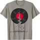 Broken Vinyl Lp Music Record Spilling Notes T-Shirt - T-Shirt | Sand