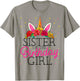 Sister of the Birthday Girl Sissy Unicorn Birthday T-Shirt - T-Shirt | Sand