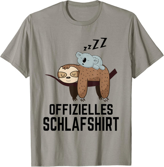 Official Sloth & Koala Sleep Shirt T-Shirt - T-Shirt | Sand