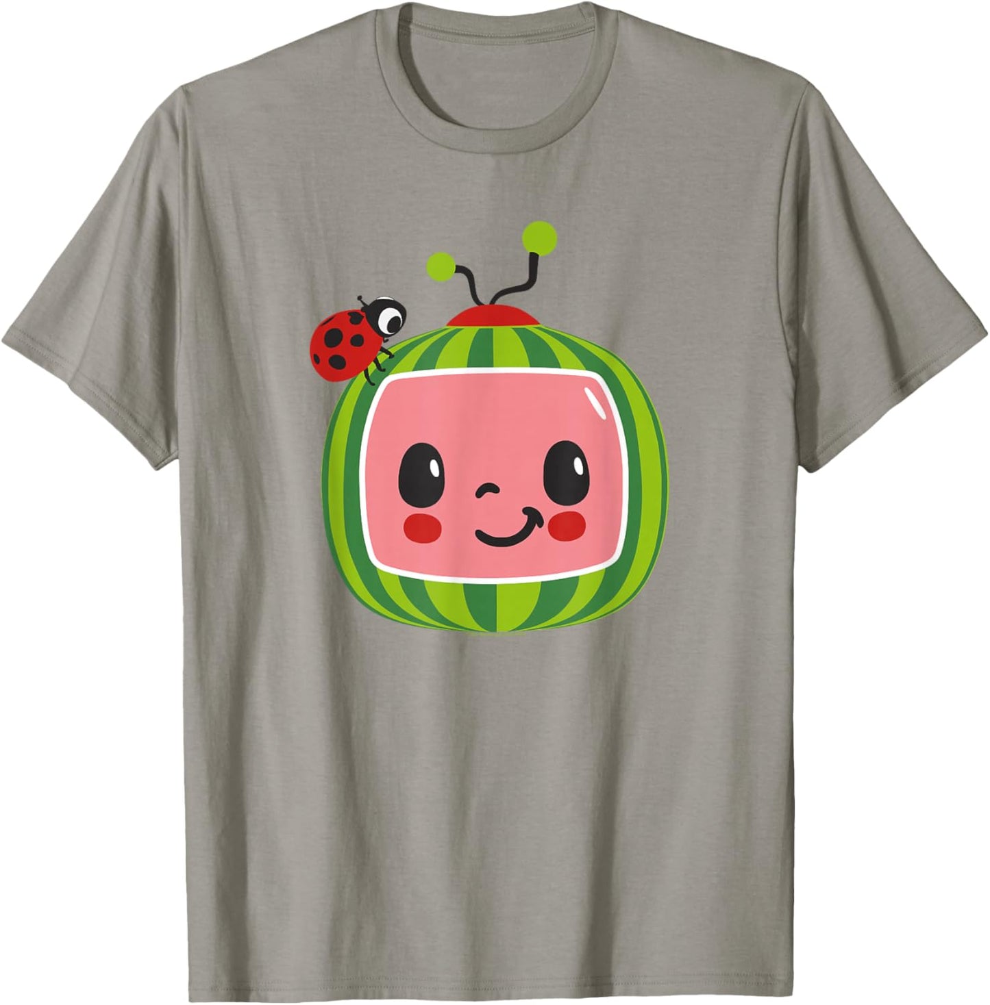 CoComelon Classic Smiling Centered Ladybug T-Shirt - T-Shirt | Sand