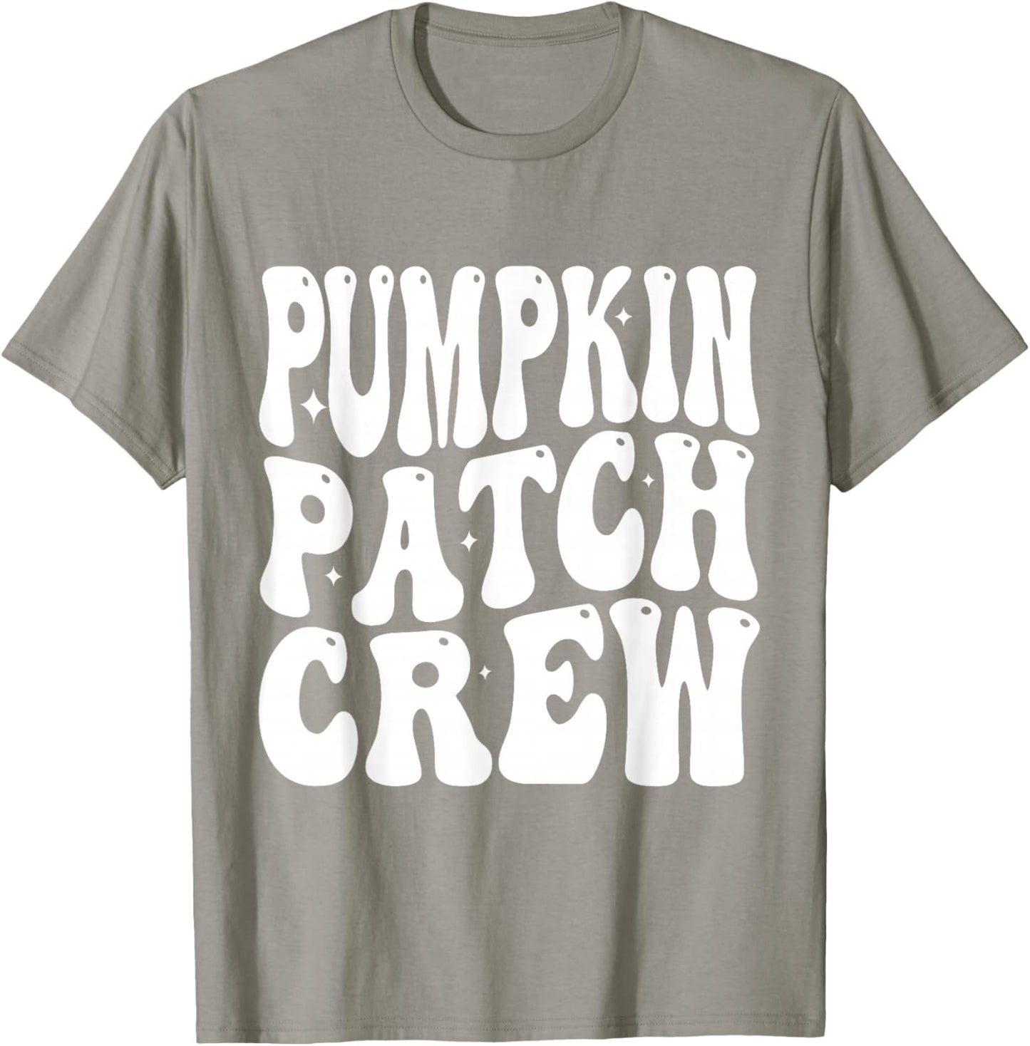 Pumpkin Patch Crew Matching Family Halloween Groovy T-Shirt - T-Shirt | Sand