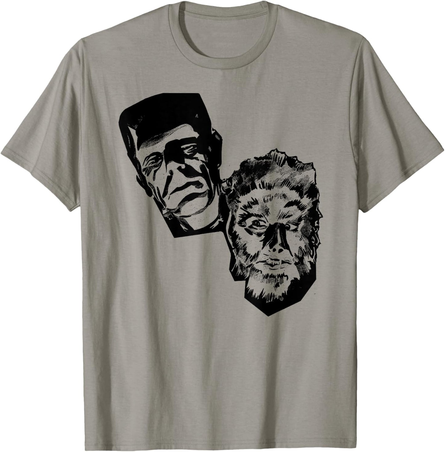 Classic Halloween Monster Poster Horror Movie Werewolf T-Shirt - T-Shirt | Sand