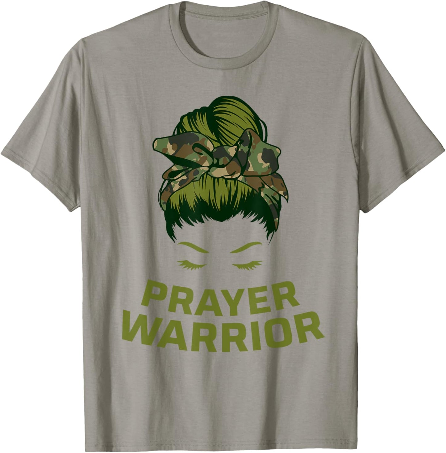 Prayer Warrior Women Faith God Jesus Christian T-Shirt - T-Shirt | Sand