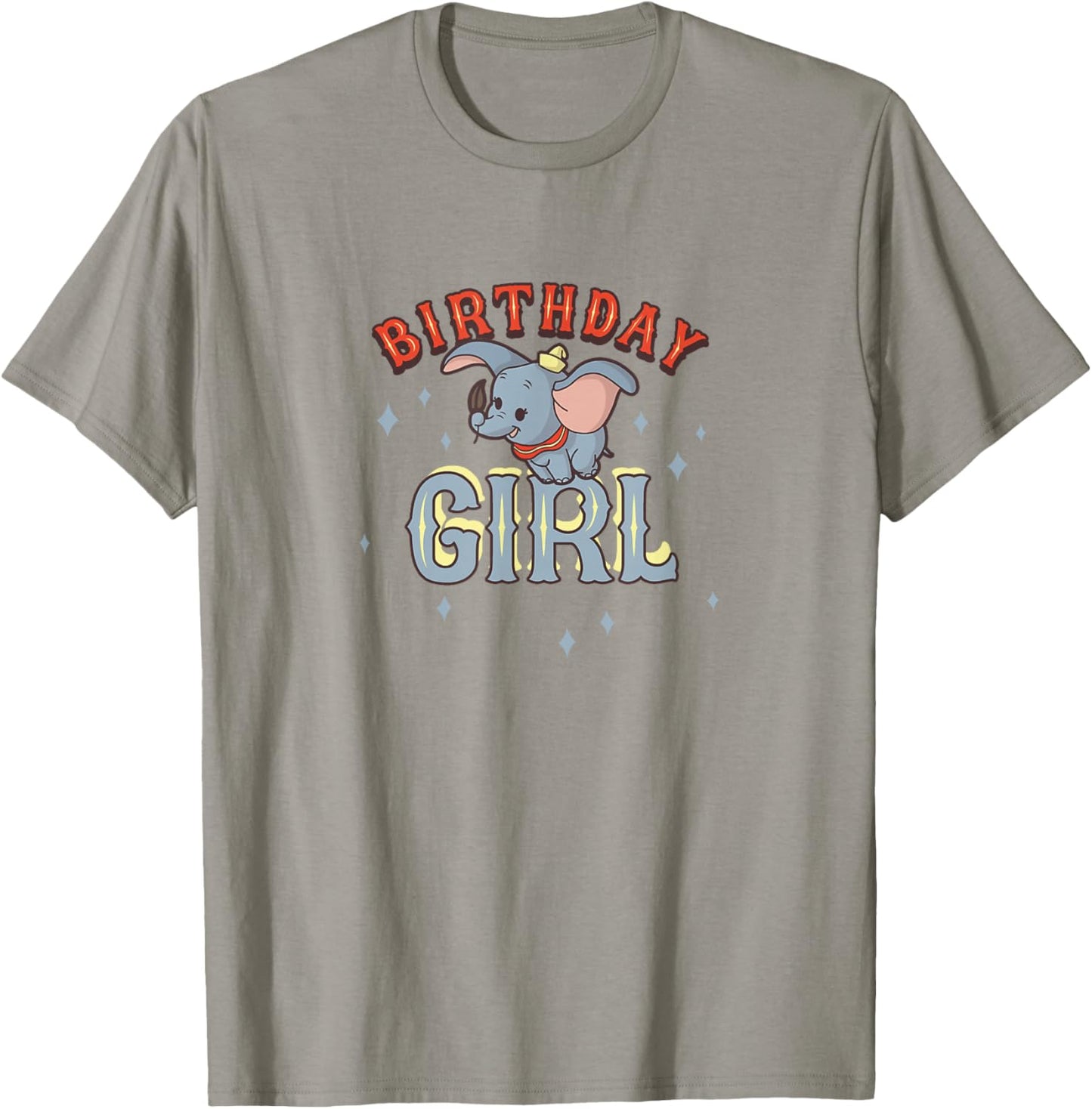 Disney Dumbo Birthday Girl Cute Flying Portrait T-Shirt - T-Shirt | Sand