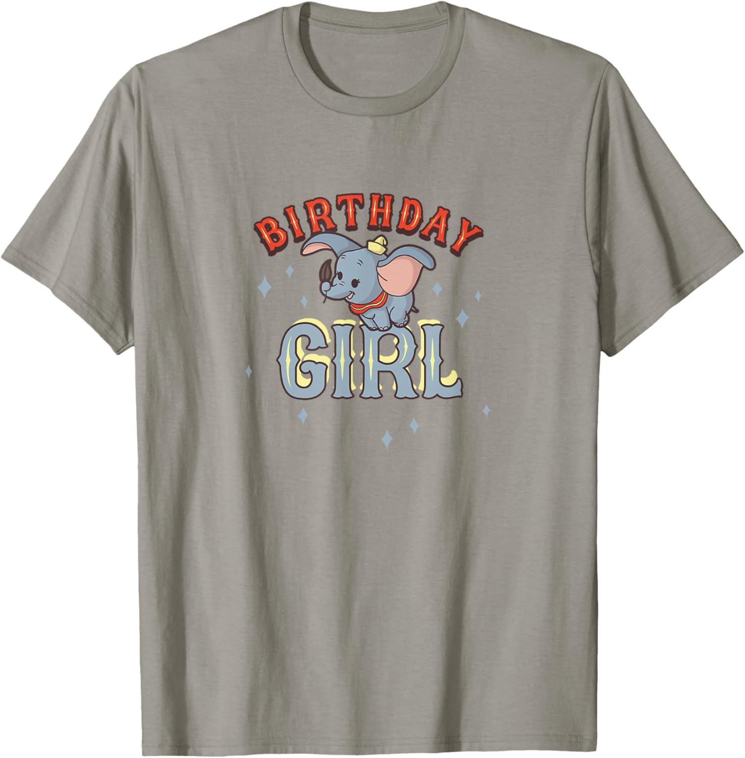 Disney Dumbo Birthday Girl Cute Flying Portrait T-Shirt - T-Shirt | Sand