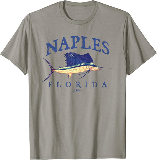 JCombs: Naples, FL, Vintage Sailfish T-Shirt - T-Shirt | Sand